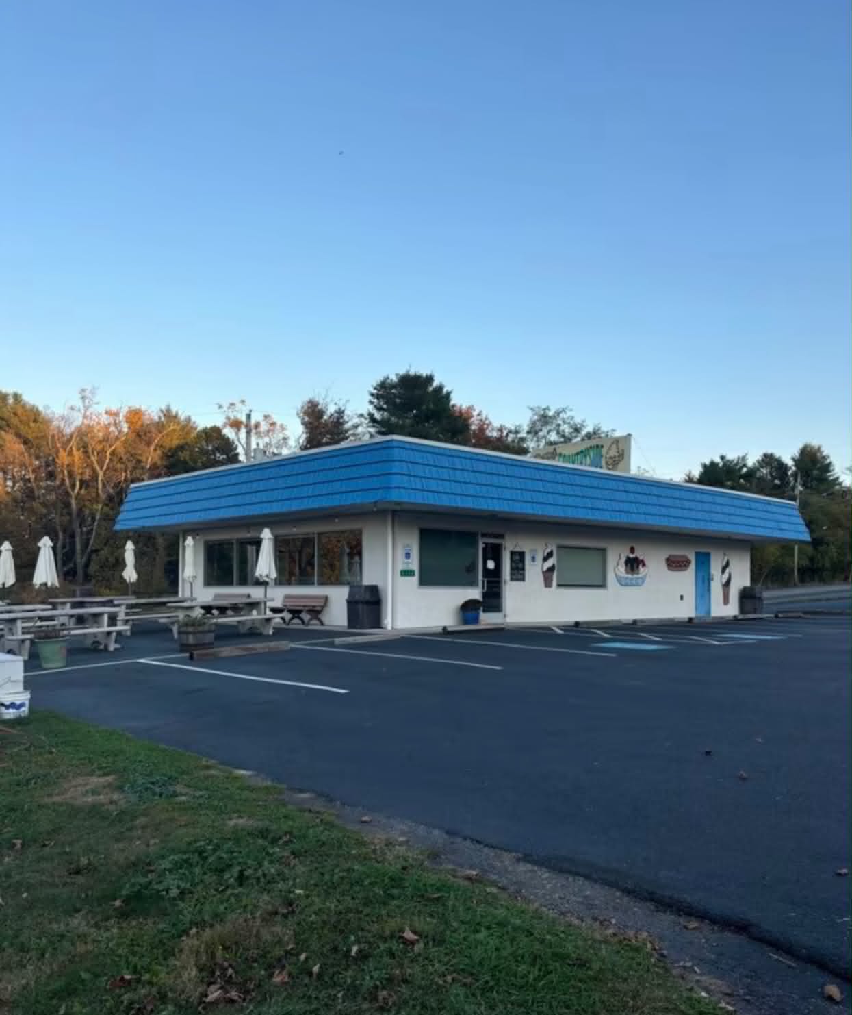 The former TG Countryside ice cream shop building at 5130 Chestnut St. in Upper Milford Township