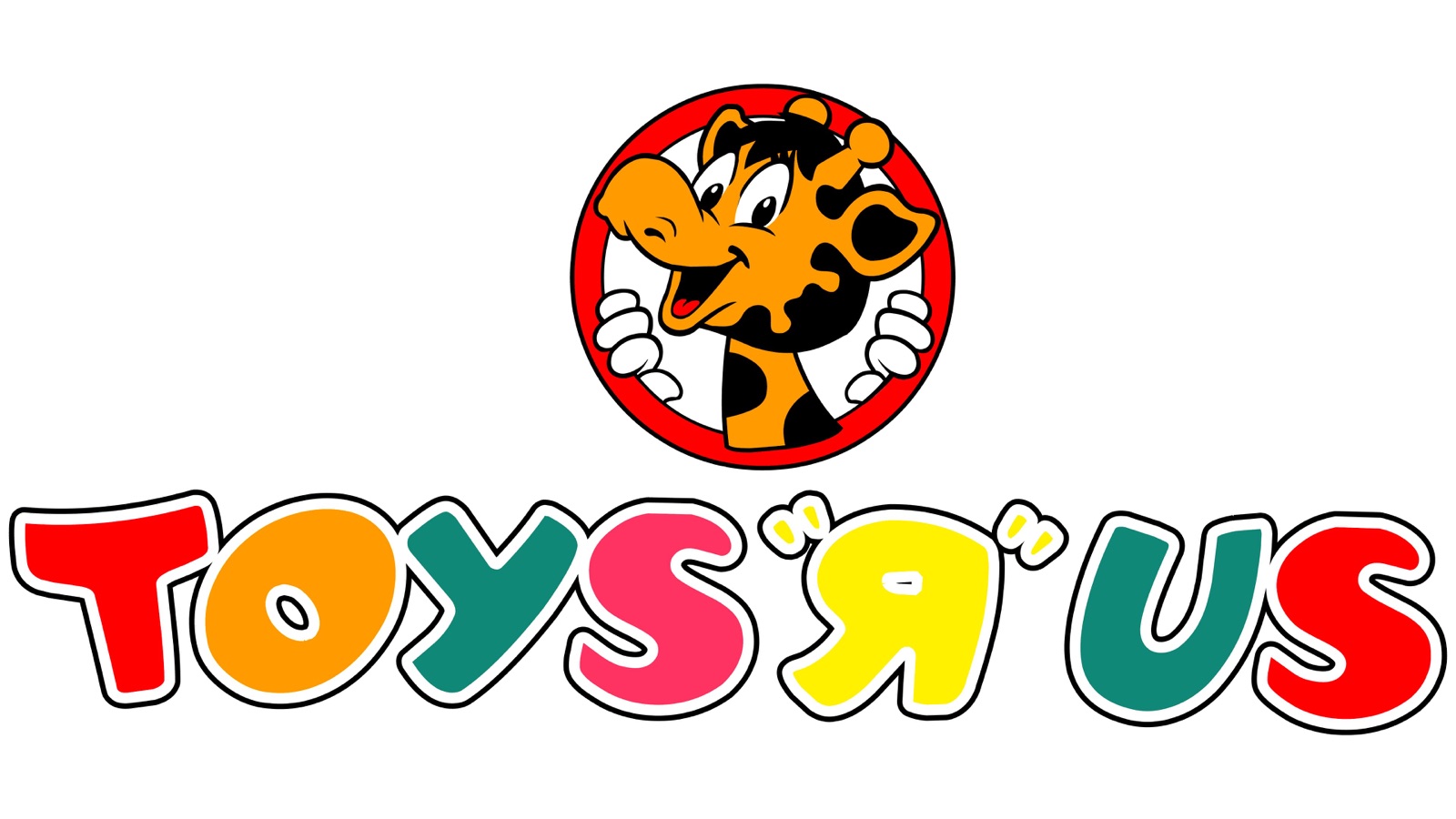 The classic Toys R Us logo with Geoffrey the Giraffe