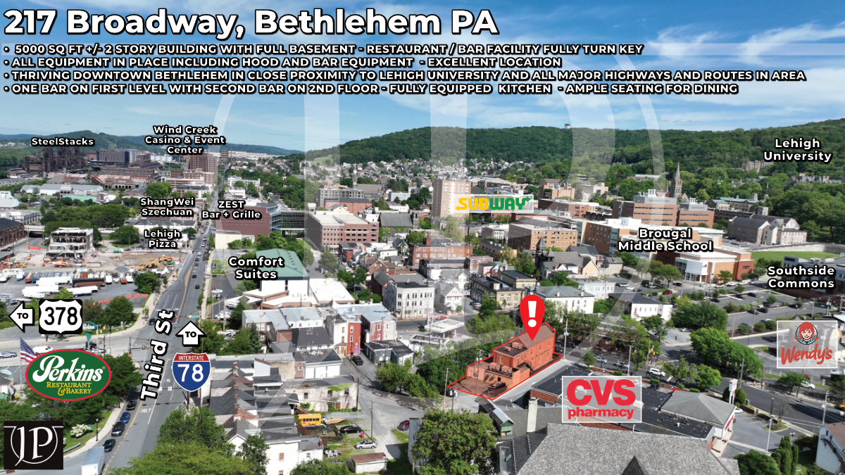 Turnkey Restaurant and Bar in Thriving Bethlehem
