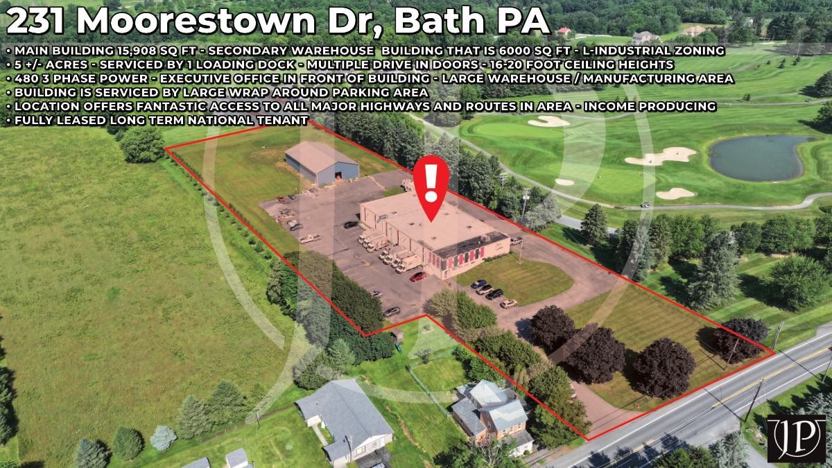 Fully Leased Industrial Building on 5 Acres