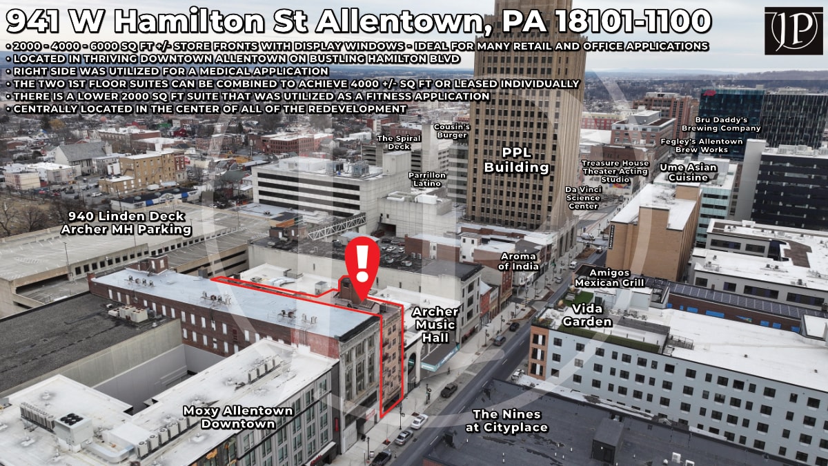 2,000 to 6,000 SF Retail and Office Storefronts